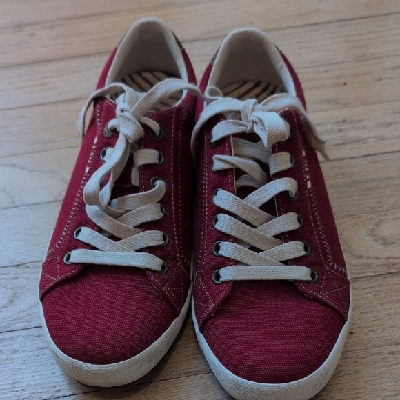 Taos Star Burst Classic Red and White Low-Top Sneakers- GREAT CONDITION!!! - Picture 1 of 10
